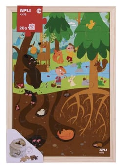 Cadre Puzzle La Forêt