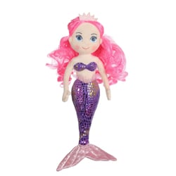 Peluche - Peluche Sirène Naïa - 30 cm - cheveux roses