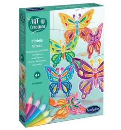 Mobile vitrail – Papillons – Art et creations - Sentosphere - Aqua