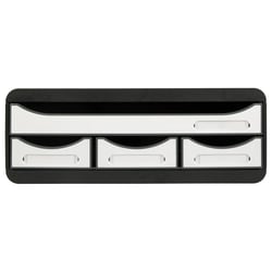 Module de classement Toolbox 4 tiroirs Glossy - Blanc brillant - Exacompta