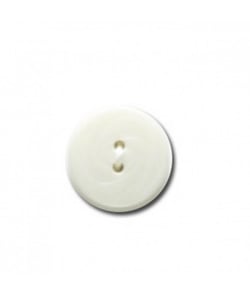 Carte de 5 boutons stries blancs 14mm - Distrifil Blanc