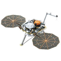 Espace - Insight Mars Lander - Maquette 3D en métal avec 2 feuilles multicolorées