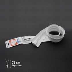 Fermeture éclair Z70 - Séparable grosse maille 9mm - 75 cm