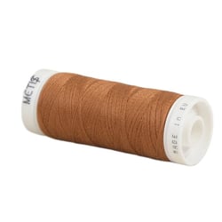 Bobine fil polyester 200m Oeko Tex fabriqué en Europe brun cognac