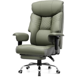 Chaise gaming - COMHOMA - Grandes tailles - Cuir PU vert