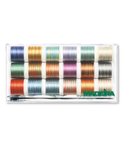 Coffret de Fils à Broder Rayon 40 - 18 x 200m - Madeira Multicolore