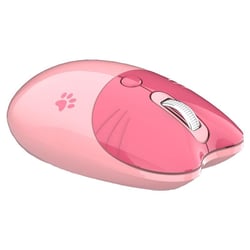 Souris Sans Fil Bluetooth Silencieuse 3 Boutons Rose Design Ergonomique YONIS