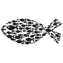 Tampon Poisson, 4x9cm