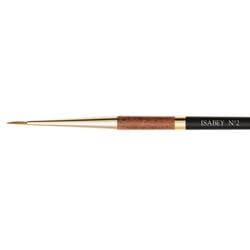 Pinceau - Rond fin - Aquarelle - Isabey - Martre Kolinsky Pure - 6227i - N°2 - Fibres naturelles