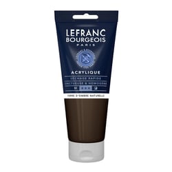 Peinture acrylique - Terre ombre naturelle - 478 - Fine - Lefranc Bourgeois - Tube 200ml
