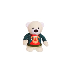 Peluche - Les Amis "Pull Moche", Ours pull vert, 24 cm