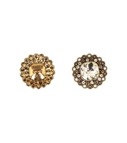 Lot de 6 boutons strass blanc