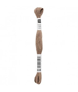 Fil à broder mouliné Uni - Rico Design 228 Marron