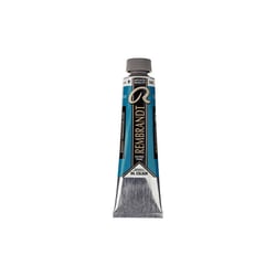 Peinture à l'huile - Bleu turquoise cobalt - 586 - Extra-fine - Rembrandt - Tube 40ml