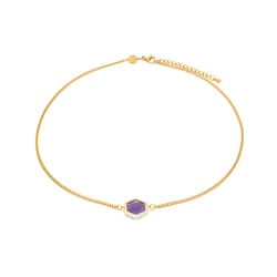 Collier Hexalia en pierres Améthyste - Sloya