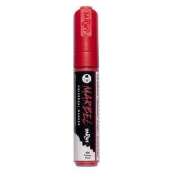 Marqueur - Peinture acrylique - Rouge - Permanent - Pointe biseautée 12mm - Marbel - Darwi