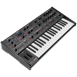 Synthétiseur analogique polyphonique Sequential Fourm - 4 voix - 37 touches - Acier - Noir
