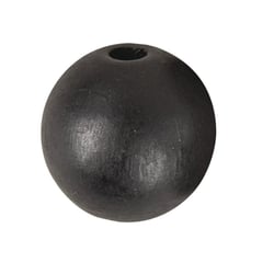 Perles en bois Noir mat 3 cm 4 pièces