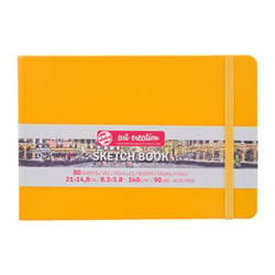 Carnet Croquis - 21 x 14,8cm - 80 feuilles - 140g - jaune - Royal Talens