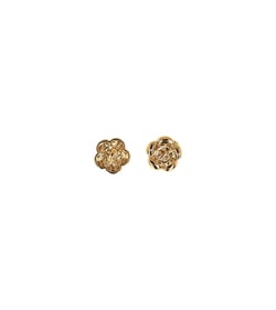 Bouton métal petite fleur 10mm or