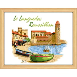 LUC - Kit à broder point de croix Le Languedoc Roussillon