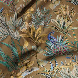 Tissu Toile jacquard Amadeus sur fond Or
