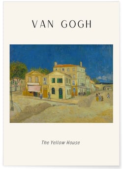 Affiche Van Gogh - The Yellow House | A3 : 29,7x42cm