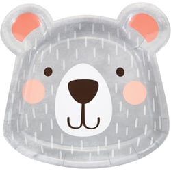 8 Assiettes Tête Baby Ours