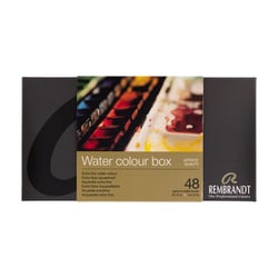 REMBRANDT AQUARELLE BOITE METAL 48 GODET