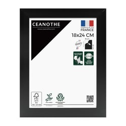 Cadre photo Design Éternel noir 18x24 cm