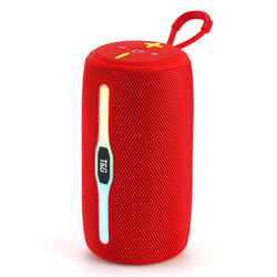 Enceinte Bluetooth Sans Fil Avec Lumières LED Et Appels Mains Libres Rouge YONIS