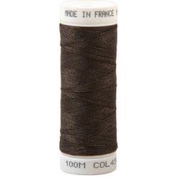Fil à coudre polyester 100m made in France - Marron terre de sienne 450