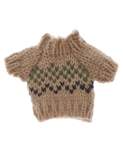 Pull en maille miniature Norvégienne appartenant à la gamme Monde des lutins de la marque Rico Design vert