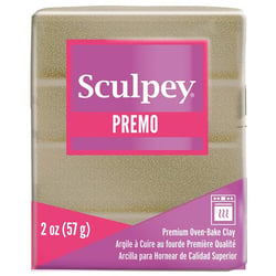 Premo jaune or pailleté - pâte 57 gr - Sculpey