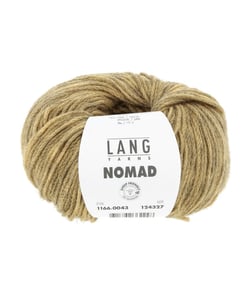 Pelote de laine et yak NOMAD – 25gr - Lang Yarns - Laine extrafine & yak naturel – Luxe rustique pour tricots nomades 0043 Jaune