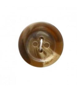Carte de 4 boutons chinés marron 20mm - Distrifil Marron