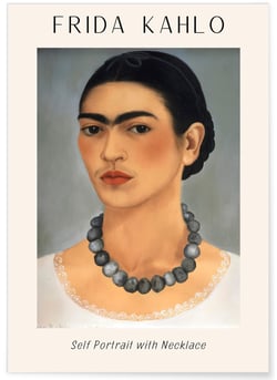 Affiche Frida Kahlo « Self Portrait with Necklace » | A3 : 29,7x42cm