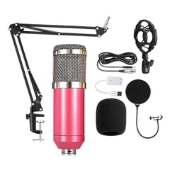 Microphone Condensateur Avec Carte Son USB Pour Enregistrement Audio Noir YONIS