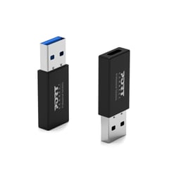 PORT Connect Pack 2 convertisseurs USB-A mâle vers USB-C femelle 3.1 GEN ultra rapide 5Gb/s