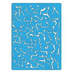 Pochoir plastique souple réutilisable 18,5 x 14,5 cm Fabrika Decoru CRAQUELURE 117