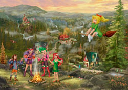 Puzzle 1000 pièces - Bibi Blocksberg, Réunion des Jeunes Sorcières - Schmidt Spiele