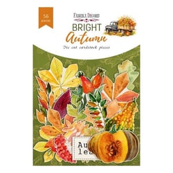 Die cuts formes décoratives scrapbooking Fabrika Décoru 56 pièces BRIGHT AUTUMN