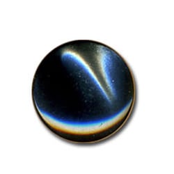 Lot de 6 boutons en forme de Bonbon couleur Anthracite 13mm