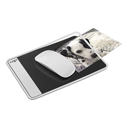 Tapis de souris avec rabat Blanc et noir - CEP