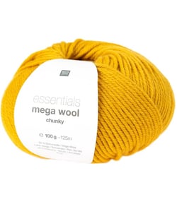 Laine à tricoter Essentials Mega Wool Chunky - Rico Design 06 Jaune