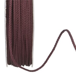 Bobine 30m cordelière polyester 2mm prune