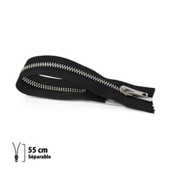 Fermeture éclair Z22 pull et blouson - Séparable 55 cm