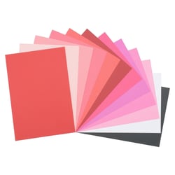 Papier cartonné texturé - Florence - 24 feuilles - Valentin - A4 - 216 g/m²