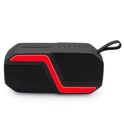 Enceinte Bluetooth Portable TWS Son Haute Fidélité Autonomie 5h Support TF FM Rouge YONIS
