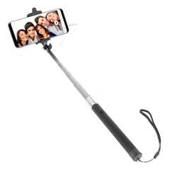 Avizar Perche à Selfie Orientable Filaire avec Prise Jack 3.5mm Noir